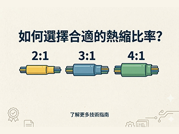 如何選購熱縮套管，熱縮比率有什麼不同？