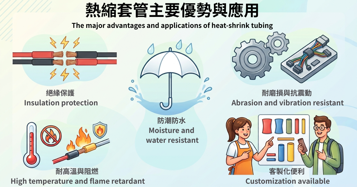 热缩套管主要优势与应用 热缩套管主要优势与应用